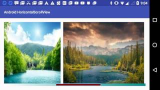 Android HorizontalScrollView - Customization & Usage