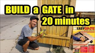 D.I.Y. wooden Gate in 20 minutes with Homax Easy Gate Kit