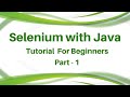 Selenium Training Tutorial Day 1 | Selenium Training Tutorial for Beginners