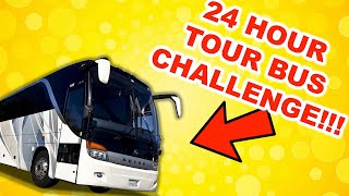 24 HOURS INSIDE TOUR BUS CHALLENGE!!!