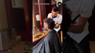 Virat Kohli Gets a Haircut in Caribbean, Hairstylist Shares Video | Ind vs WI | CricketNext #shorts