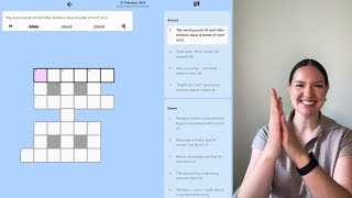 FIRST YT VID 🥰 Minute Cryptic Mini Crossword Solve *Uncut*