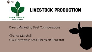 Direct Marketing Beef Considerations