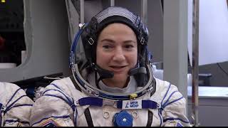 Expedition 61 - Jessica Meir Live Shots B-roll- September 4, 2019