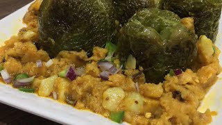 Agra style Achhari Masaledar Aloo Shimlamirch recipe