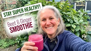 Beet \u0026 Ginger Smoothie - morning POWER boost!