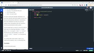 automaticNotifications CodeSignal (SQL)