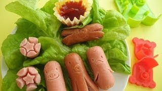 100円シリーズ「ウインナーカッター」 Sausage Cutter Set