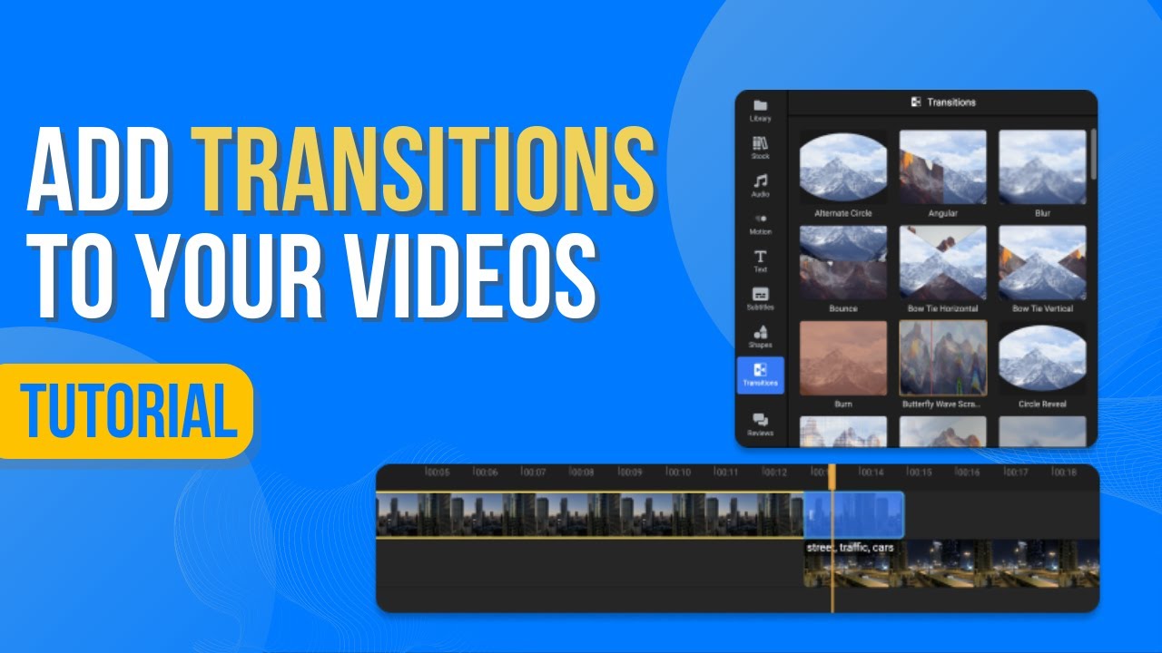 How To Add Transitions To Your Videos Online Youtube