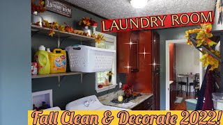 FALL CLEAN \u0026 DECORATE | LAUNDRY ROOM 2022| Brandy Crawford