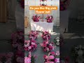 do you like big pink flower ball flowers wedding design