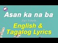 Asan Ka Na Ba Lyrics by Zack Tabudlo (Taglog/English Lyrics) *NO ADS*