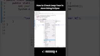 How to Check Leap Year in Java Using Eclipse | Java Beginners Tutorial