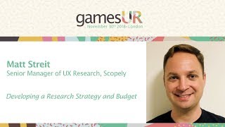 The Business of User Research -  Matt Streit, Scopely