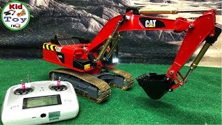 RC EXCAVATOR ENGINE SOUND || KID TOY TV || METAL UNBOXING  || REVIEW AND FIRST TIME IN DIRT