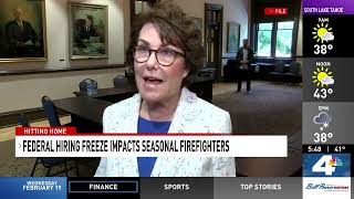 KRNV Reno - Rosen pushes Trump Admin to exempt seasonal firefighters from federal hiring freeze