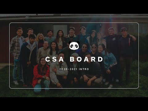 Csa 2020 Board Introduction Youtube