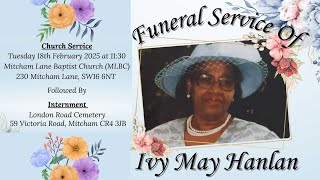 Ivy May Hanlan Celebration of Life