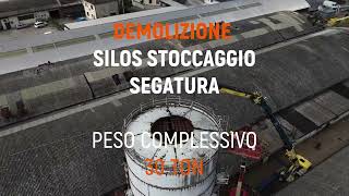 Demolizione silos stoccaggio segatura