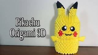 Pikachu En Origami 3D TUTORIAL!
