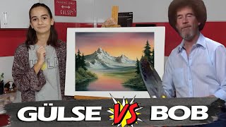 BOB ROSS İLE RESİM EĞİTİMİ | Following A Bob Ross Painting Tutorial