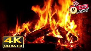 🔥 Relaxing FIREPLACE with Burning Logs and Crackling Fire Sounds for Sleeping