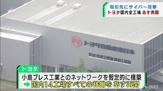 宮城県を含む全工場稼働停止のトヨタ自動車　２日から全工場で稼働を再開（20220301OA)