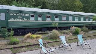 Bahnhof Rehagen mit Schlafwagenhotel