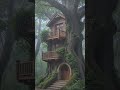 tree cabin comforts and the rhythm of the rain cabinlife raindrops treehouse