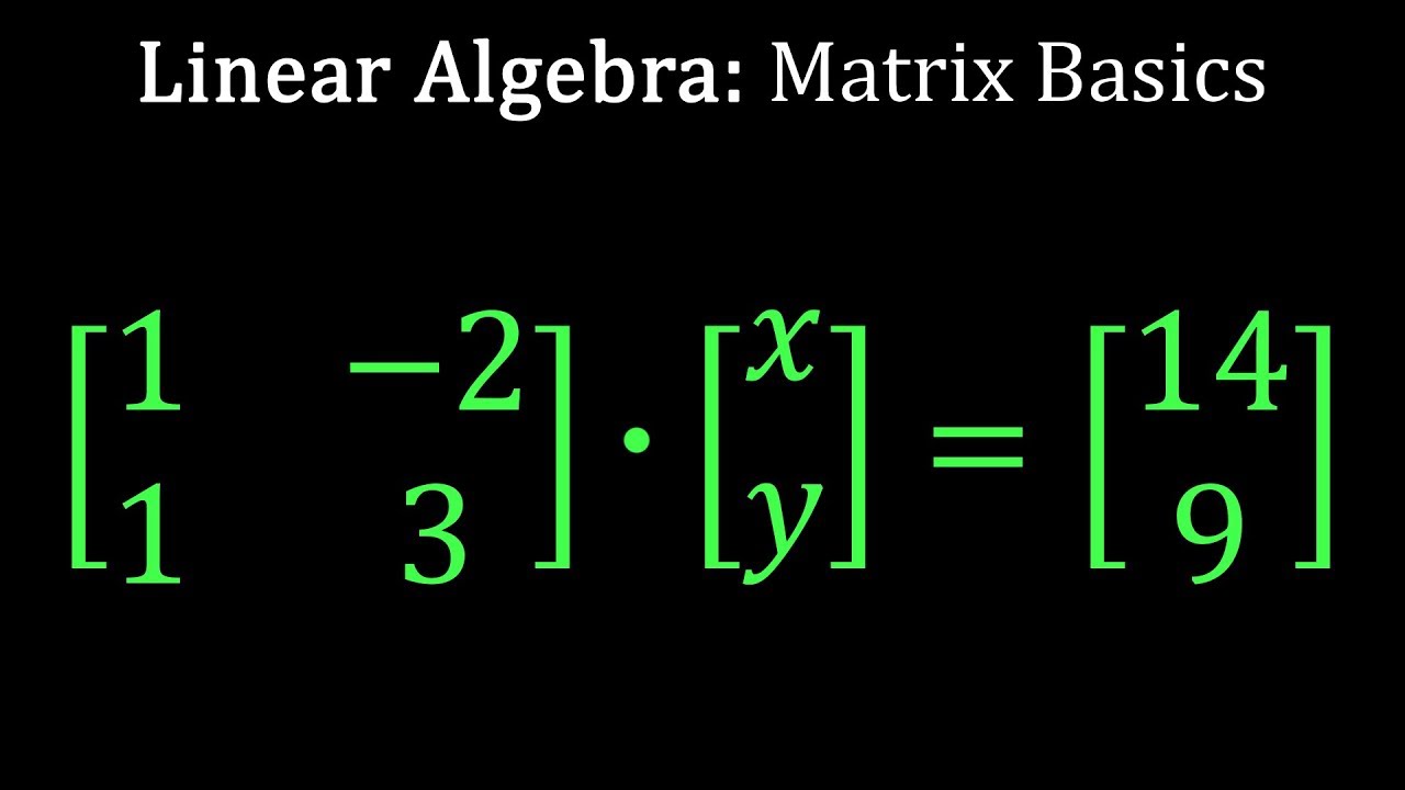 [Matrix Basics] - (How To Solve A System Of N Equations In N Unknowns ...