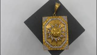 1 GRAM GOLD FORMING SURYA PENDANT FOR MEN DESIGN A-84