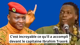 Ce jeune patriote a réussi à redonner le sourire au capitaine Ibrahim Traoré, c'est incroyable