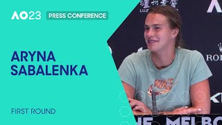 Aryna Sabalenka Press Conference | Australian Open 2023 First Round