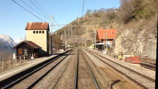 cab ride with a loco / Führerstandsfahrt Brig - Goppenstein mit 11180 von SBB Cargo