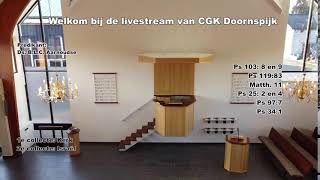 Ochtenddienst Zondag 2 Oktober 2022 CGK Doornspijk