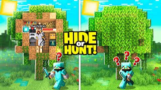 Minecraft Hide or Hunt, But in a Secret Swamp TREE Base!