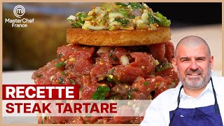 RECETTE PLAT | Le tartare de boeuf - Le secret du Chef Christian Etchebest | MASTERCHEF FR