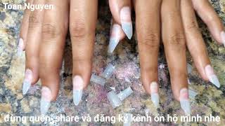 cách làm nails đơn giản 181 : cách để tạo ra một móng nhọn đẹp