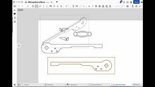 An OnShape drawing just for laser cutting..