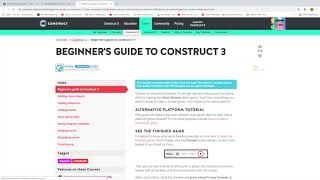 Learning Construct 3 part 1