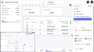 Knarr Collaborative Analytics Demo - Tables and Shared Filters