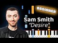 Desire Sam Smith Calvin Harris Piano Lesson! (Beginner)