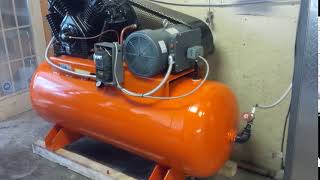 10hp devilbiss 445 air compressor on single phase
