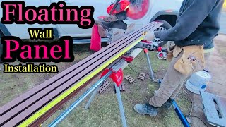 How To Install Floating Wall Panel DIY