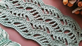 This is a new crochet design! just 4 rows is easy! openwork crochet pattern