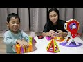 น้องบีม รีวิวของเล่น ep108 ตัวต่อแม่เหล็ก toys