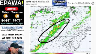 Thursday April 16th, 2026 video forecast