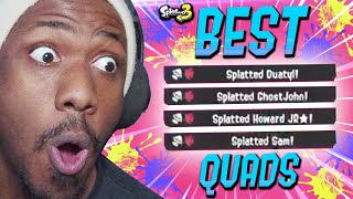 I Reacted to YOUR BEST QUAD KILLS in Splatoon 3