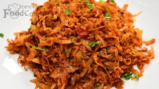 Quick Cabbage Masala For Sambar, Curd Rice, Chapati / Spicy Cabbage Recipe