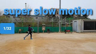 테니스 포핸드 속도별 슬로우모션  | 포핸드 스트로크 | Forehand slow motion(1/32)